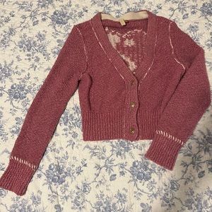 Cropped yin and Yang cardigan